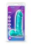 B Yours Plus Mount N` Moan Realistic Dildo With Suction Cup - Teal