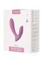 Svakom Erica Rechargeable Silicone App Compatible Dual Vibrator With Clitoral Stimulator And Remote - Romantic Rose Pink